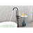 Matte Black Tub Faucet With And Materials - Stainless Steel Conversion Knob Splash-124583727