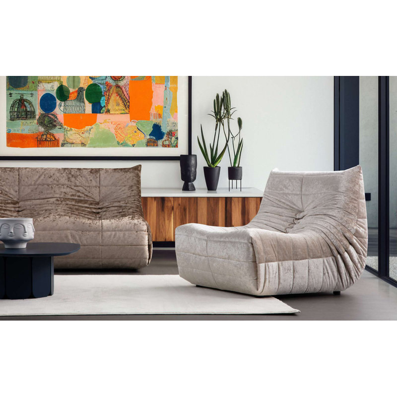 Fauteuil à oreilles, Crème, crème