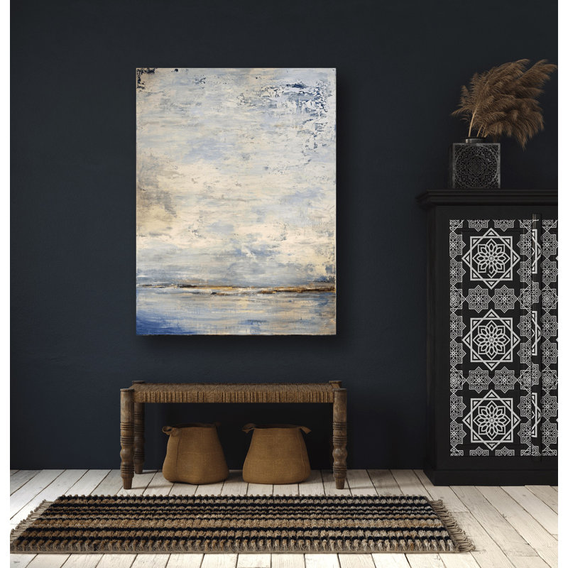 Abstract Print by John Beard, 24" H x 20" W x 1" D, Unframed