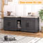 Enceinte de litière pour chat, meubles cachés en bois pour chambre double avec rangement-125527984