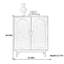 Armoire de rangement en osier de style médiéval