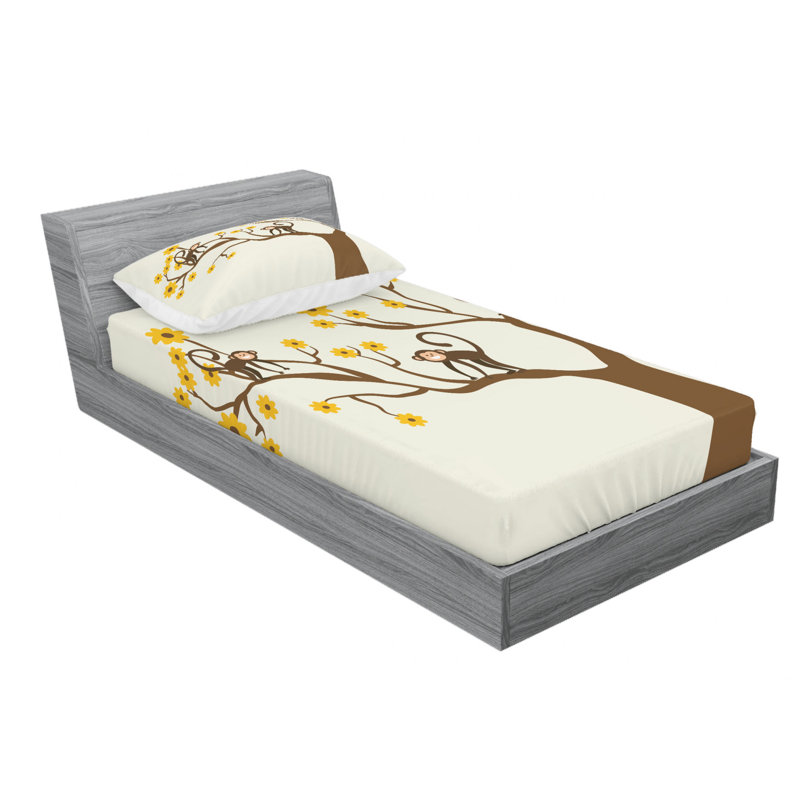 Microfiber Sheet Set, Twin Sheet Set with Fitted Sheet
