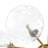 Eclectic Modern 7-Light Dimpled Glass Sphere Chandelier