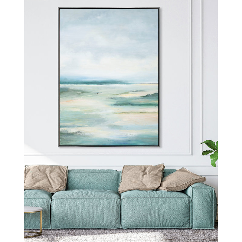 «Savannah» par Yaffa G - reproduction d'art sur toile, Cadre noir, H 41 po x l 29 po