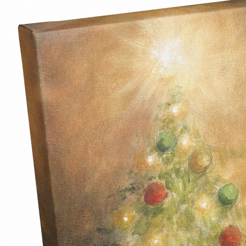 «Santa Toy Sack Scene», reproduction sur toile tendue