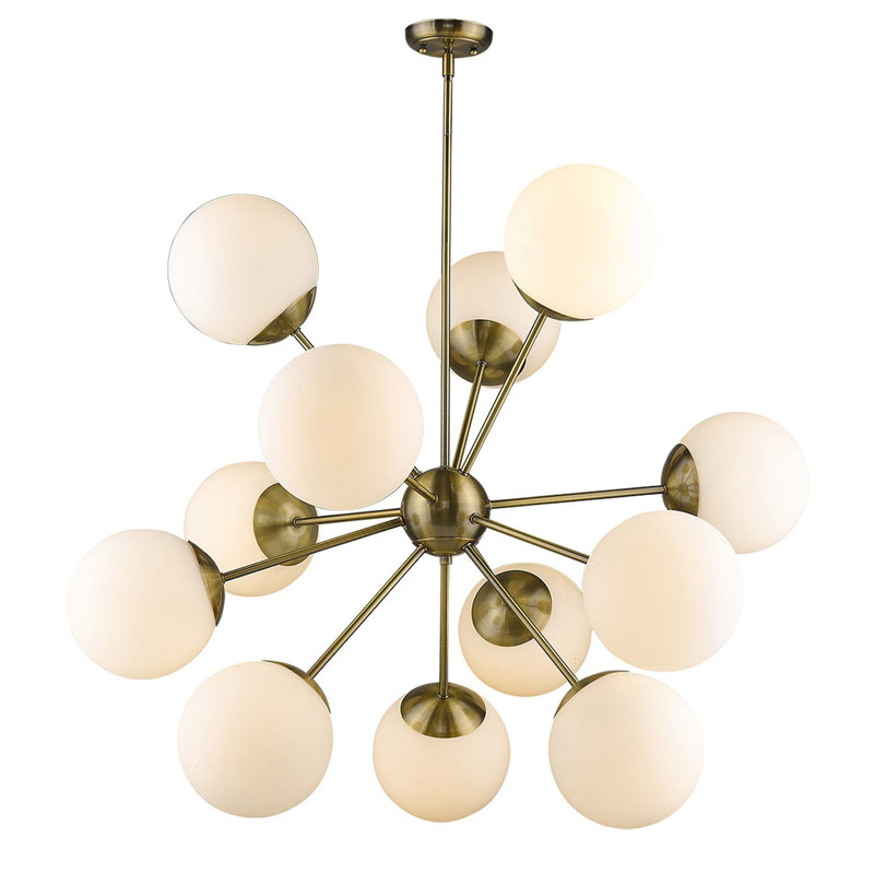Hatmaker 12 - Light Dimmable Sputnik Sphere Chandelier