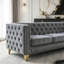 Canapé Chesterfield 2 places en velours capitonné-381788901-381788903