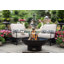 Harrogate Steel Wood Burning Fire Pit with Lid & Grate
