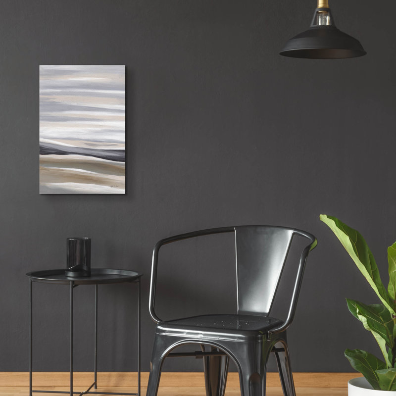 Art mural en verre Wrought Studio ™ «Abstract Seascape» par Yvette St. Amant, H 24 po x l 16 po x P 0,2 po