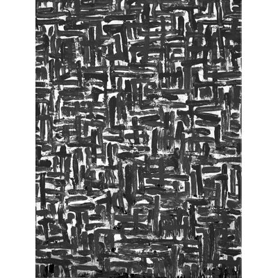 «Weave B and W» par Robert Robinson - peinture sur toile tendue