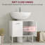 Manufactured Wood,Steel Freestanding Under Sink Cabinet
