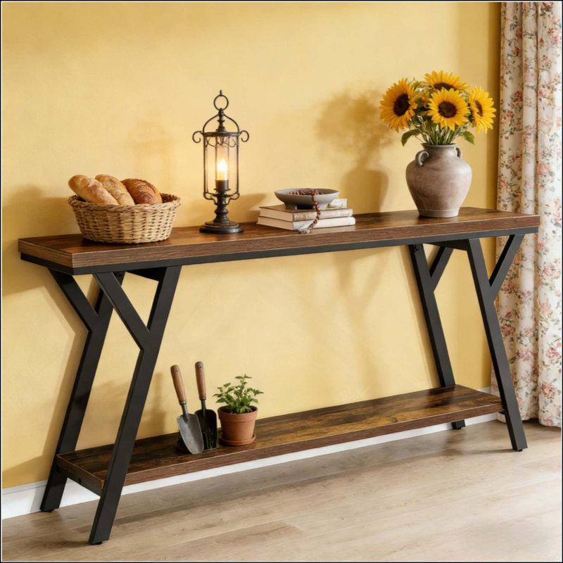 Couch Table,2-Tier Console Table,Sofa Table Couch