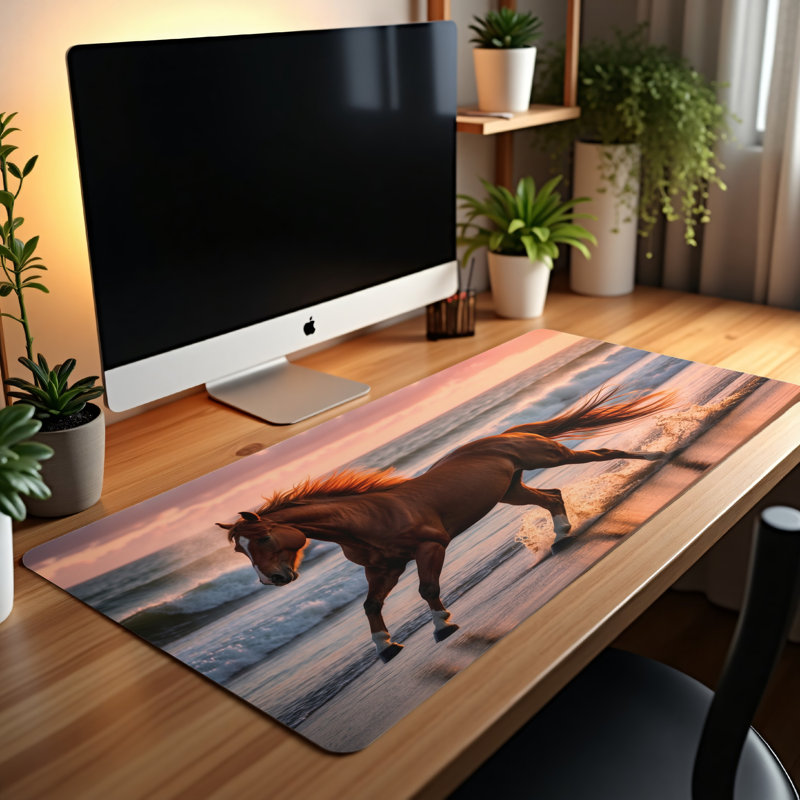 Polyester Desk Pad, 14.4x12.1