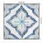 «Cheatum Blue Single Moroccan Tile», reproduction encadrée sur toile par Eva Watts-183226473