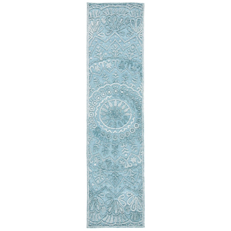 Stephnie Hand Tufted Performance Geometric Rug, Runner 2'3" x 9'