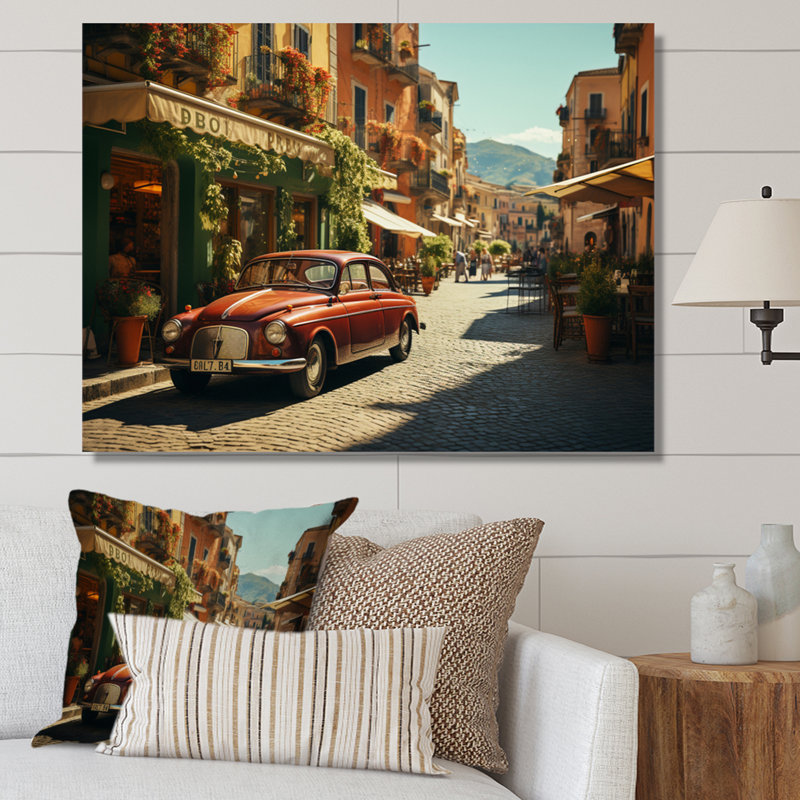 Italie, Italie, Dolce Vita - Italie, art mural, 30" H x 40" W, Toile tendue