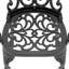 Ensemble de 3 meubles de patio en fonte d'aluminium avec coussins beiges-558189432