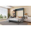Grand lit escamotable mural avec canapé et tablettes-1587293346