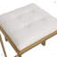 Tabouret de bar carré en tissu de chenille (ensemble de 2)-1179424952