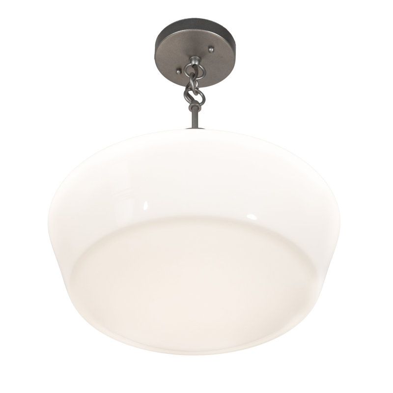 Moshier 1 - Light Pewter Single Pendant