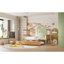 Lit simple en bois avec lit gigogne simple, naturel (VIEUX SKU: WF300800AAN)-1684029807