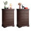 4 pièces Geller (2 tables de chevet et 2 commodes) Assembly Aucun assemblage requis-312508418