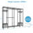 Maquan 76'' Metal Freestanding Garment Rack-1853739783