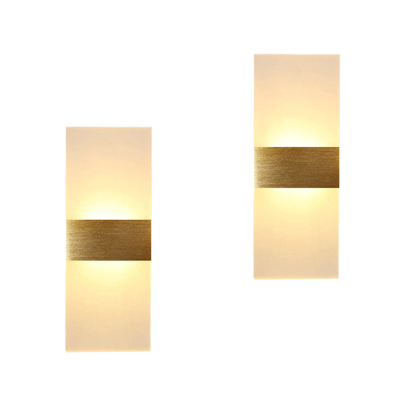 Chaniece AluminiumModern LED Wall Light – Acrylic Up/Down Wall Wash Sconce for Indoor Use
