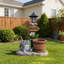 Jardinière allongée solaire pour jardin