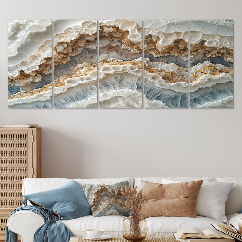 Olius - décoration murale en marbre - art mural moderne, H 32 po x l 80 po, 5