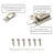2pcs Stainless Steel Spring Slide Lock Door Latch Sliding Lock Keyless Door Bolt Slide Bolt Door Latch
