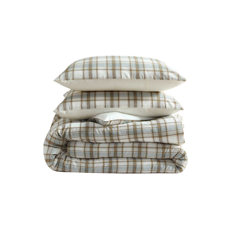Ensemble d'édredon réversible Eddie Bauer, Édredon pour lit simple + 1 taie décorative stan