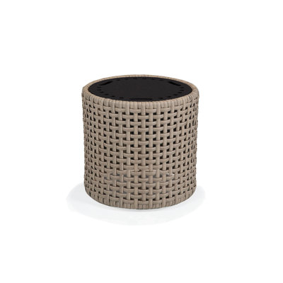 Jasper Round Wicker Outdoor Side Table , 18'' in. W 18'' in. D