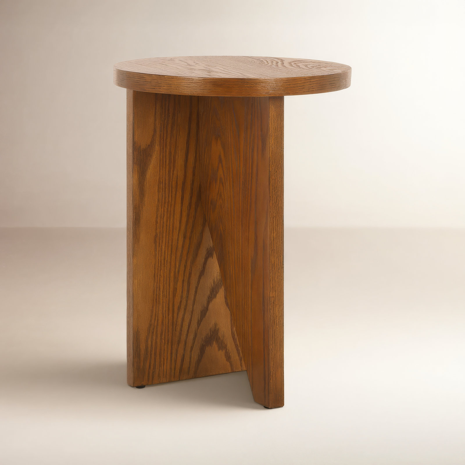 Lille 14" End Table, Medium Oak