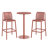 2-Person Outdoor Round Dining Set Bar Height-1201865941