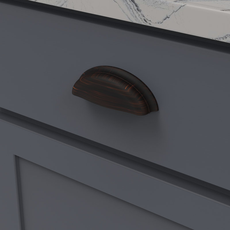 Fuller Collection Cup Pull - 3-3/4" Center to Center Cabinet Pull - Traditional Hardware for Drawers & Cabinets
