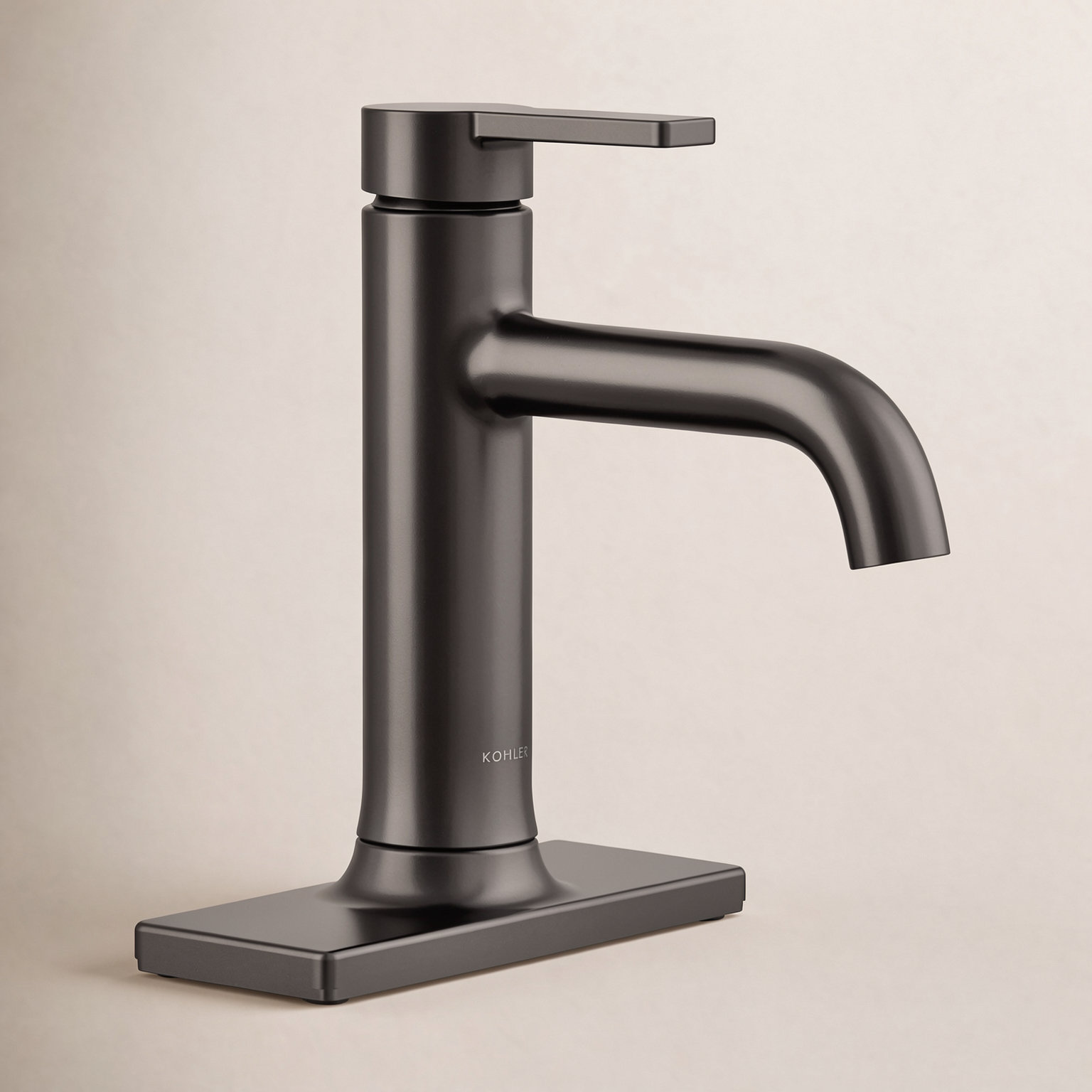 Venza Single-Handle Bathroom Sink Faucet, Matte Black