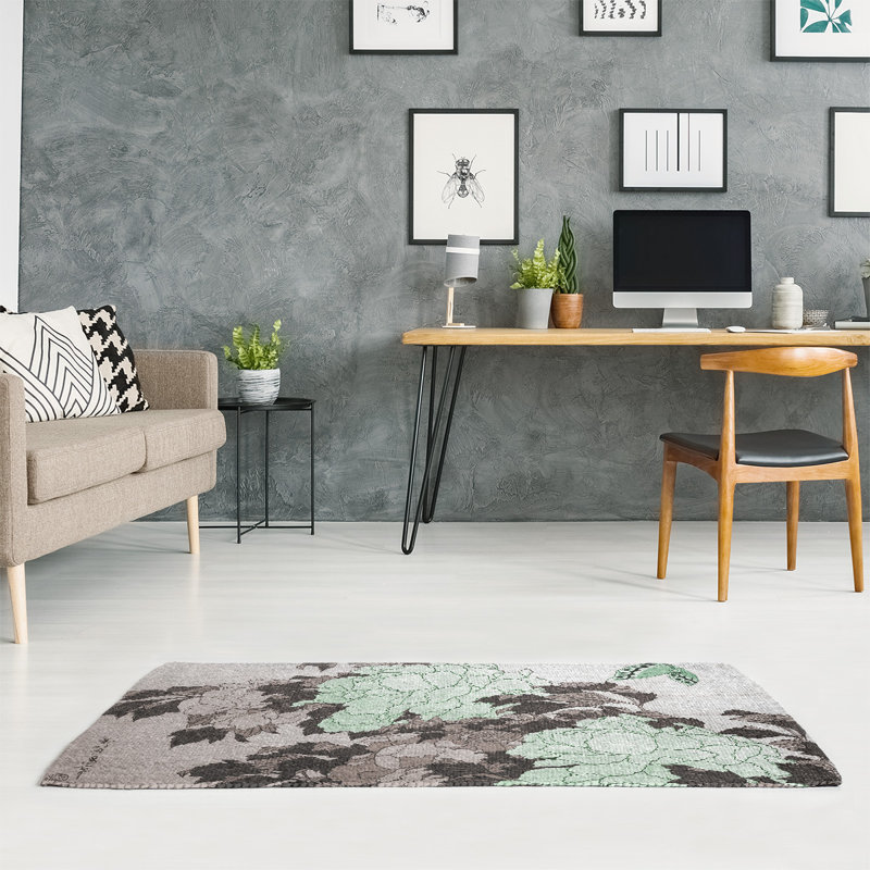 Chenille Floral Indoor Rug, Rectangle 3' x 5'