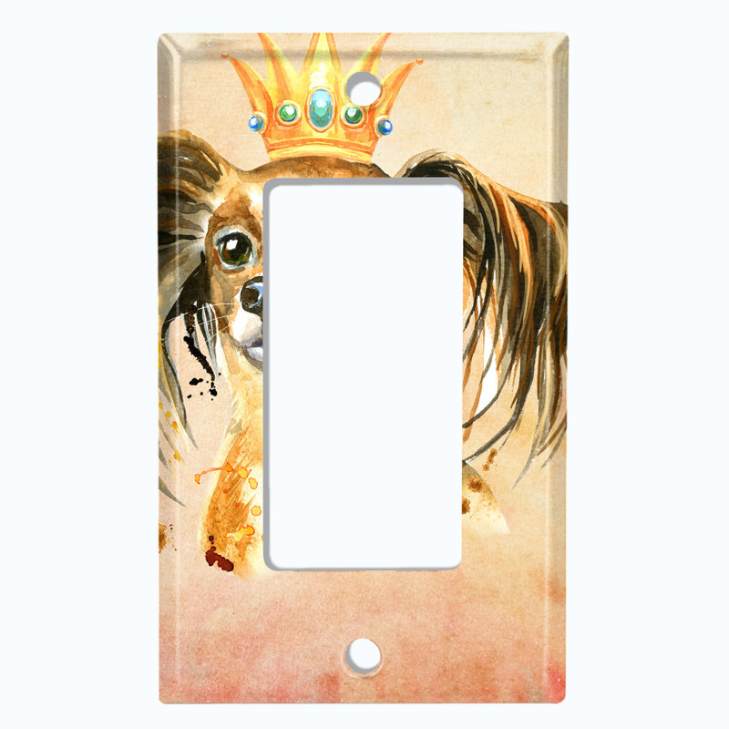 Patterned 1 - Gang Toggle Light Switch Standard Wall Plate