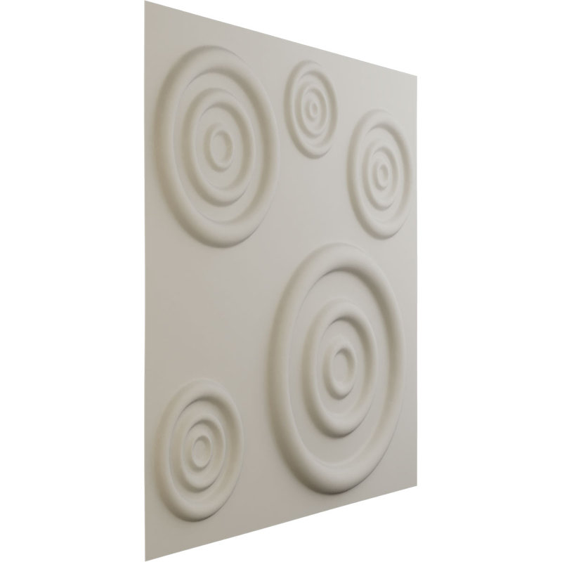Panneau mural 3D décoratif Reece EnduraWall, Blanc fleur satiné UltraCover