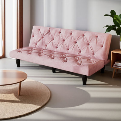 Évolution du canapé au lit: le canapé-lit en velours de 65,8 po se transforme parfaitement, idéal pour les salons familiaux et les appartements