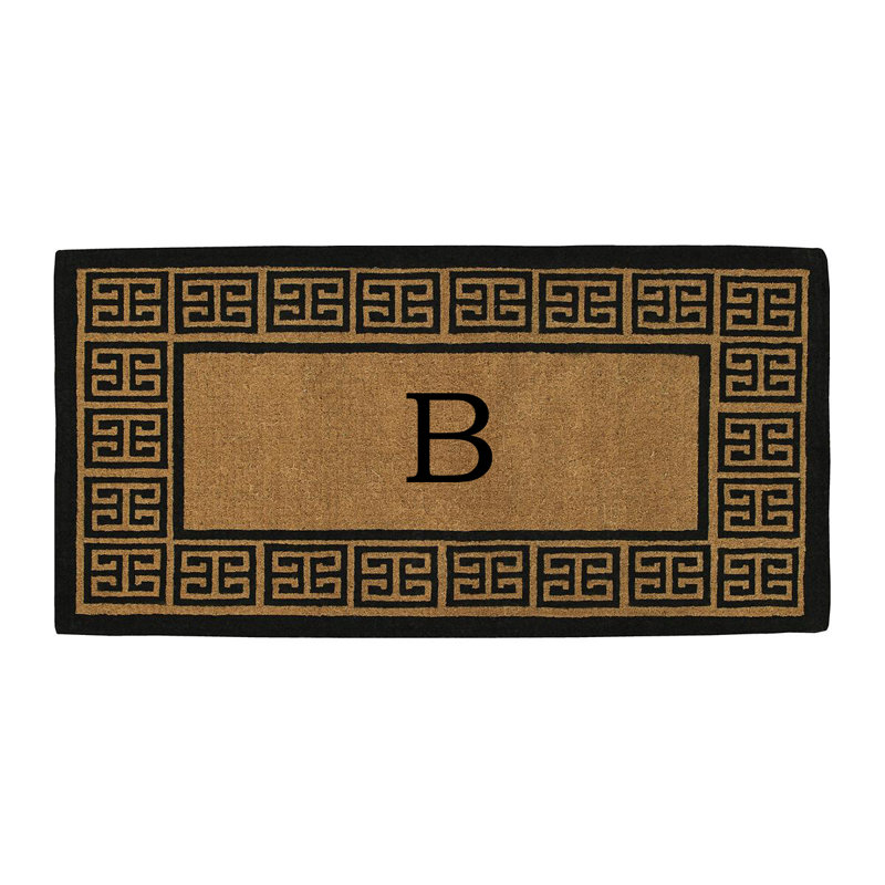 Steinway Geometric Outdoor Doormat, 2' x 3', B