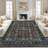 Area Rugs Vintage Floral Area Rug Washable, Low Pile, Non-Slip, mark Resistant Carpet for Living Room, Bedroom, Dining Room, Home Office-1762976374-1762976375