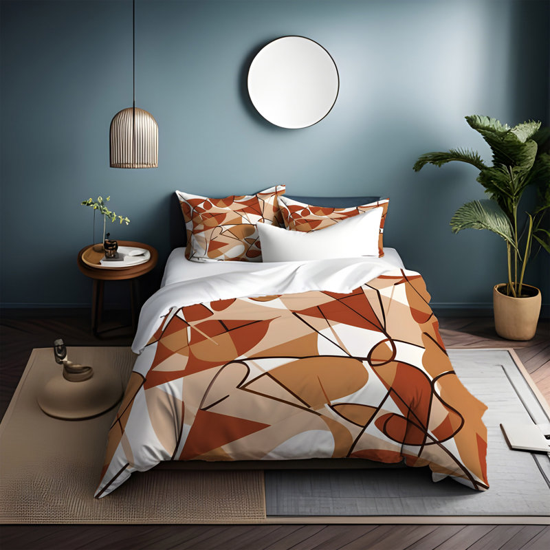 Abstract Duvet Cover, King Duvet Cover + 2 King Shams