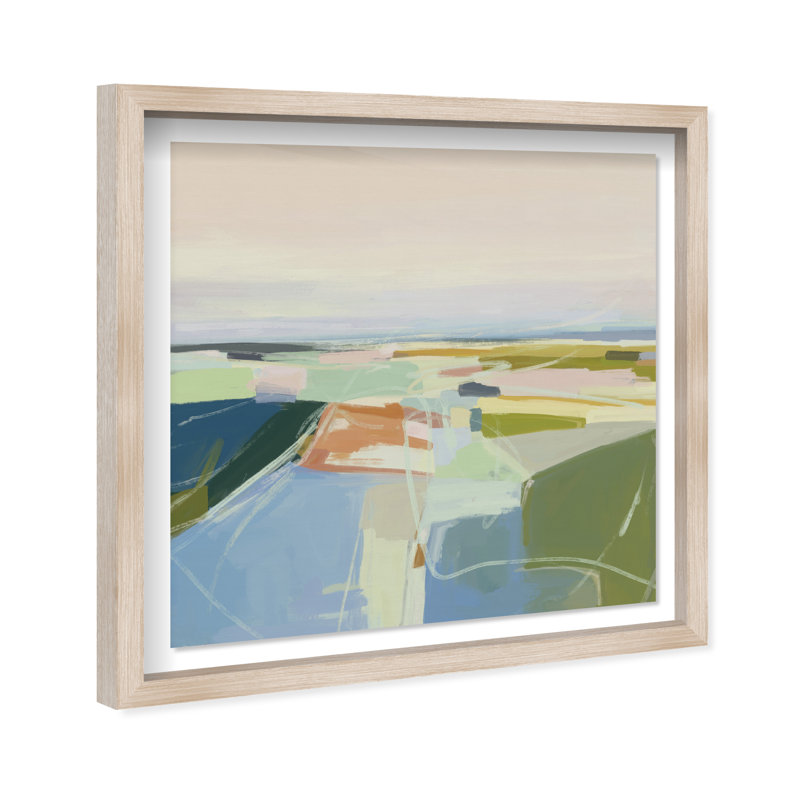 Almost There Framed Graphic Art, 31.5" H x 31.5" W, Natural Oak Shadowbox