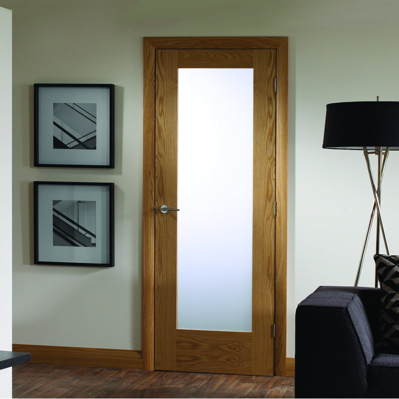 Internal Glazed Oak Pre-Finished Pattern 10, 1981mm H x 686mm W x 35mm D