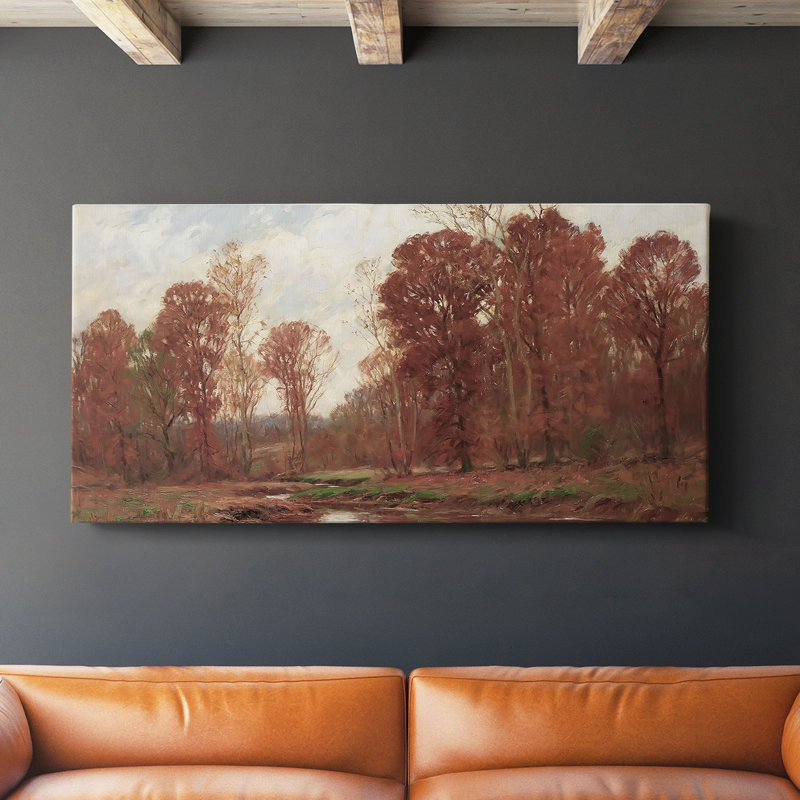 Série paysage - CDLXV - Toile tendue avec châssis - Prêt à accrocher, H 20 po x l 40 po