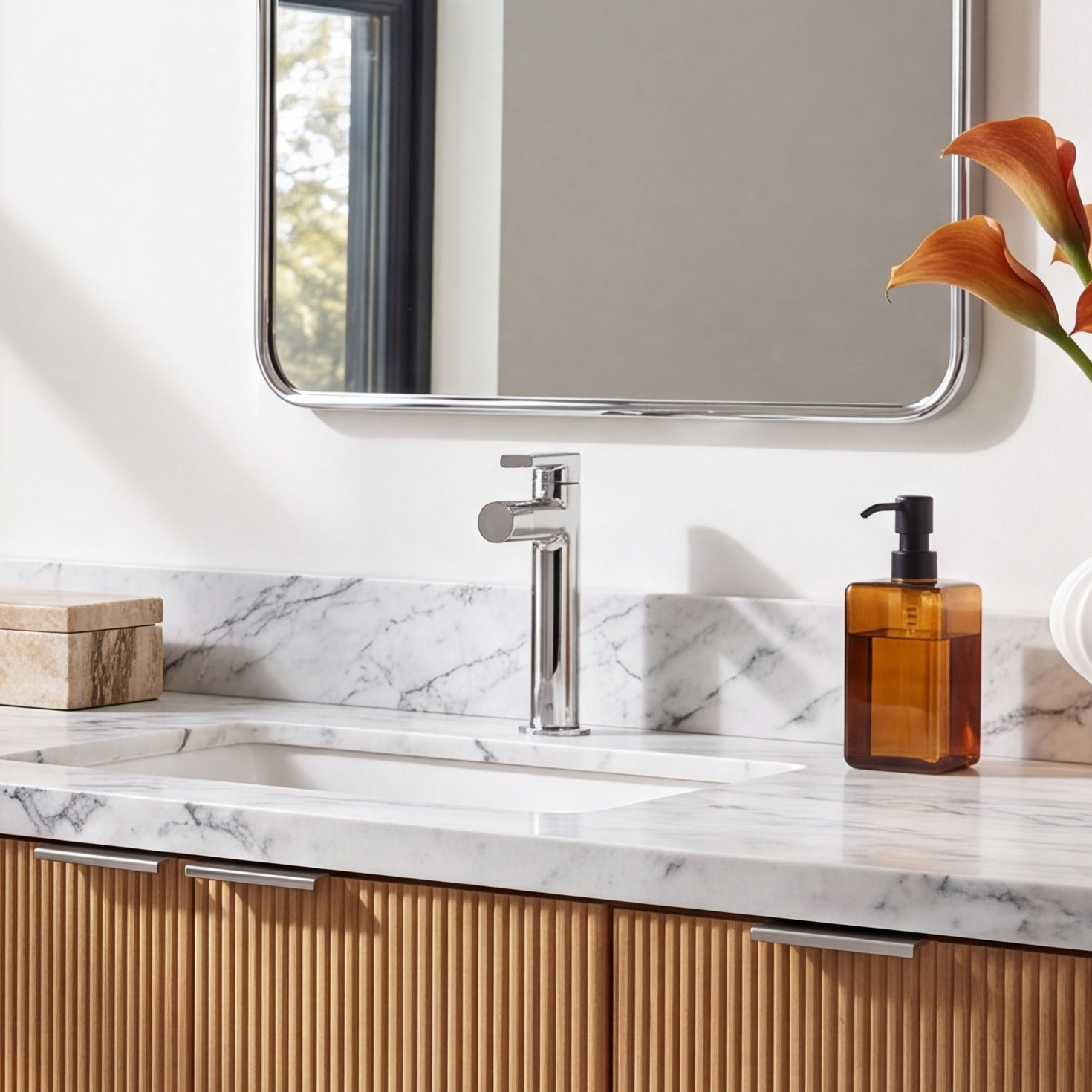 Composed Single-Handle Bathroom Faucet, Polished Chrome