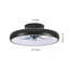 Ventilateur de plafond à DEL noir de 20 po - Température de couleur réglable et à intensité variable