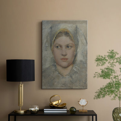 «Head Study of a Girl» de Haná, galerie tendue sur toile par Gustav Klimt